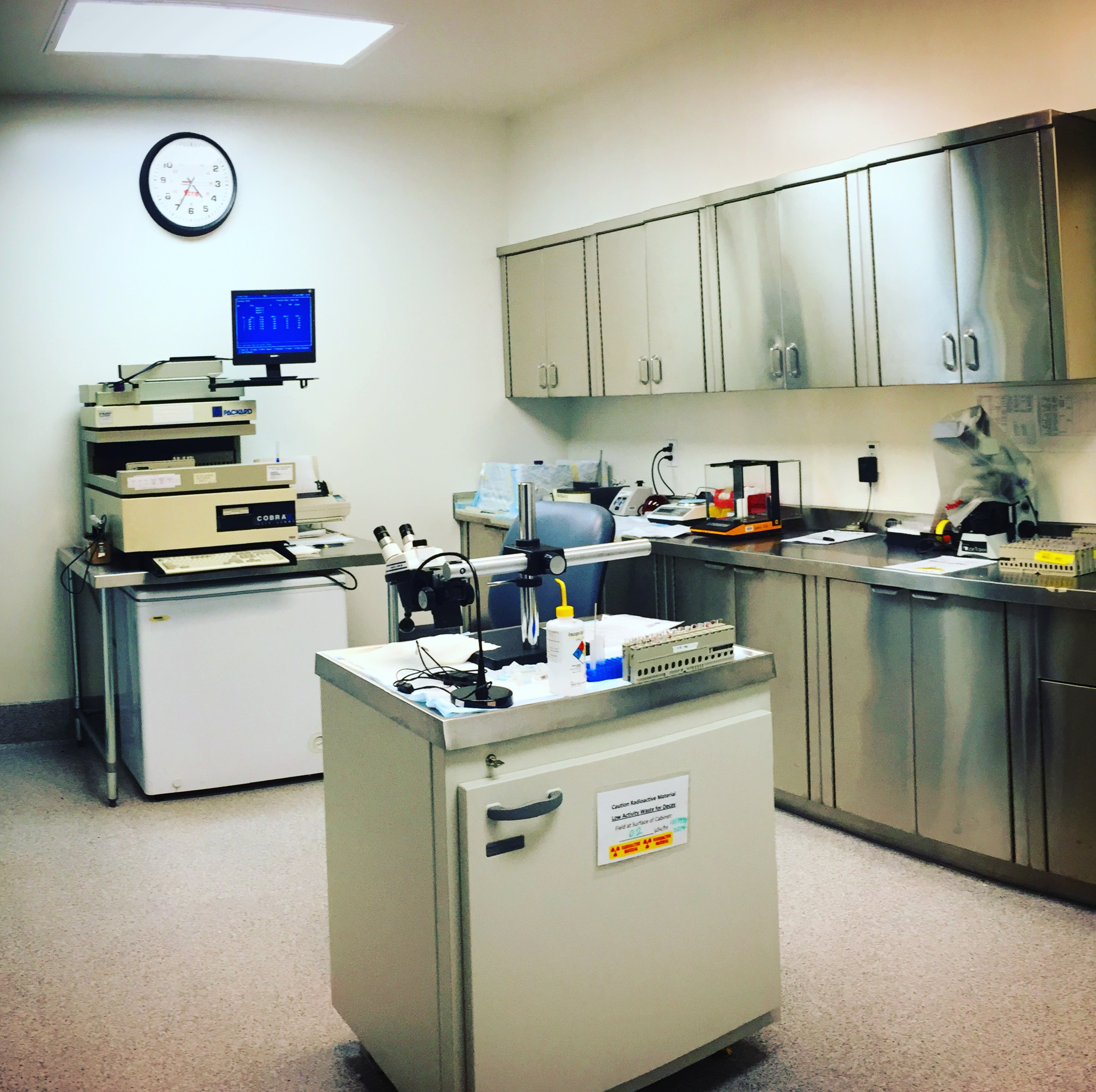 Hot lab inside MIRF